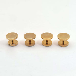 Rose Tulip T-Bar Cufflink and Back-Tie Stud Set