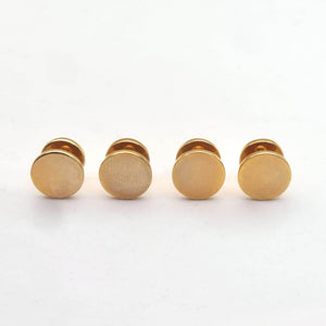 Rose Tulip T-Bar Cufflink and Back-Tie Stud Set